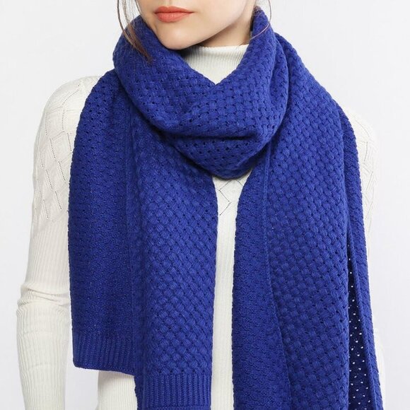 Winter Chunky Knit Scarf for Women Large Oversized Warm Cozy for Cold Weather - Picture 2 of 7